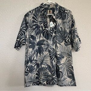 NEW Tori Richard Honolulu 100% cotton palm Leaf Pattern Shirt size XLG